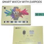 v-17 Classic smart watch + Earpods + 7 Straps