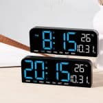 Temperature and Date Large Digital Wall Clock